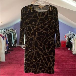 Michael Kors Black and Gold Tunic